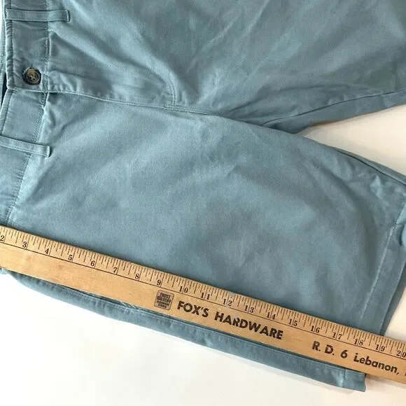 Nat Nast Shorts Men's 30 Chino Slate Green Regular Fit Flat Front Medium Wash - Picture 3 of 7